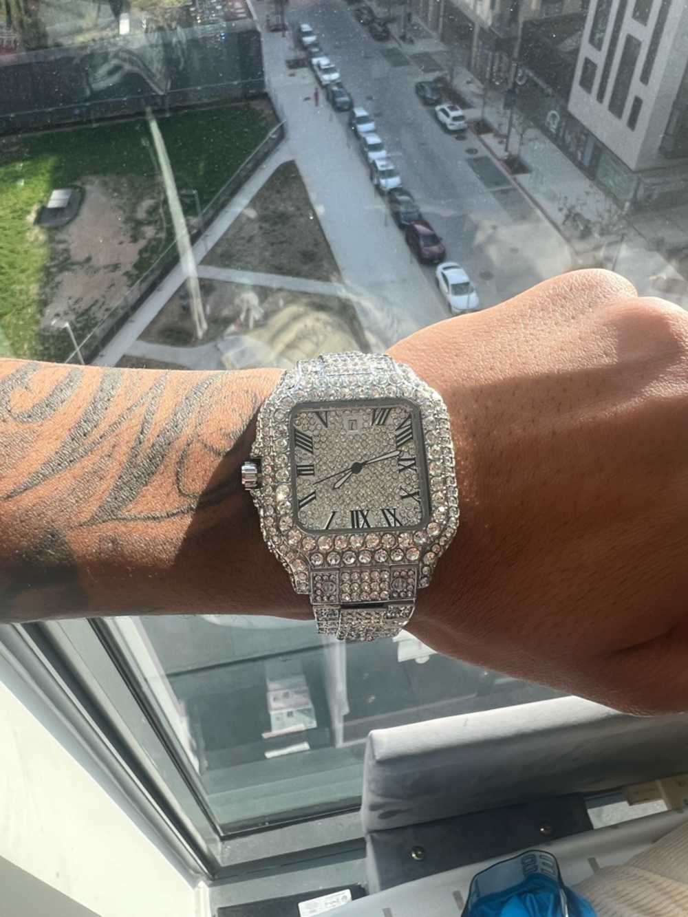 Vvs1 Moissanite Silver Watch